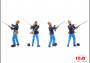 1:35 American Civil War Union Infantry (4 figúrky)