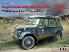 1:35 le.gl.Einheitz-Pkw Kfz.1 Soft Top WWII German Light Personnel Car