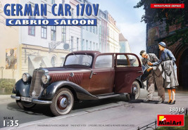 1:35 German Car 170V Cabrio Saloon (vr. 2 figúrok)