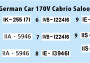 1:35 German Car 170V Cabrio Saloon (vr. 2 figúrok)