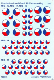 1:72 Československé výsostné znaky s modrým lemom