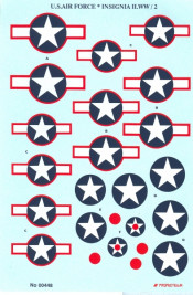 1:48 USAF/NAVY výsostné znaky (2. svetová vojna)