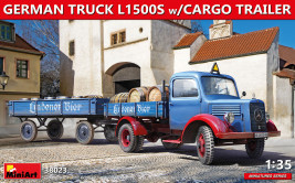 1:35 German Truck L1500S w/ Cargo Trailer