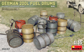 1:35 German 200l Fuel Drum Set (WWII)