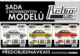 1:43 Škoda 120 LS / 125 L / 130 L (sada 3 modelov)