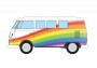 1:43 VW Campervan, Peace Love and Rainbows