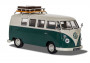 1:43 Volkswagen Type 2 1500 SP Devon Caravette, Pearl White and Velvet Green