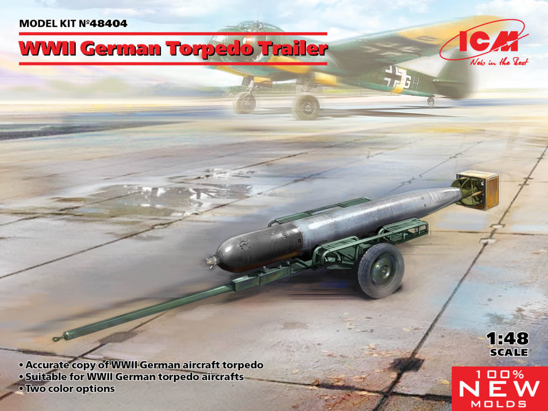 Náhľad produktu - 1:48 German WWII Torpedo Trailer (predobjednávka)