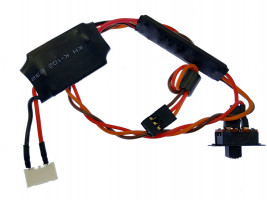 E-flite Night Radian 2.0m: Riadiaca jednotka LED osvetlenia s vypínačom