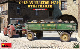1:35 German Tractor D8506 w/ Trailer