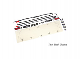 1:10 Traxxas Drag Slash: Zadné LED osvetlenie, tailgate trim polomatno čierno chrómovaný