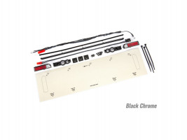1:10 Traxxas Drag Slash: Zadné LED osvetlenie, tailgate trim čierno chrómovaný