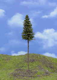 Modelárský strom – smrek s kmeňom, výška 14–15 cm