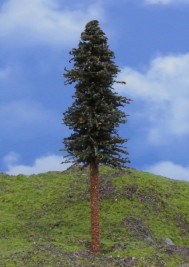 Modelárský strom – borovica s kmeňom, výška 15–17 cm
