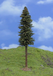 Modelárský strom – smrek s kmeňom TOP, výška 14–15 cm