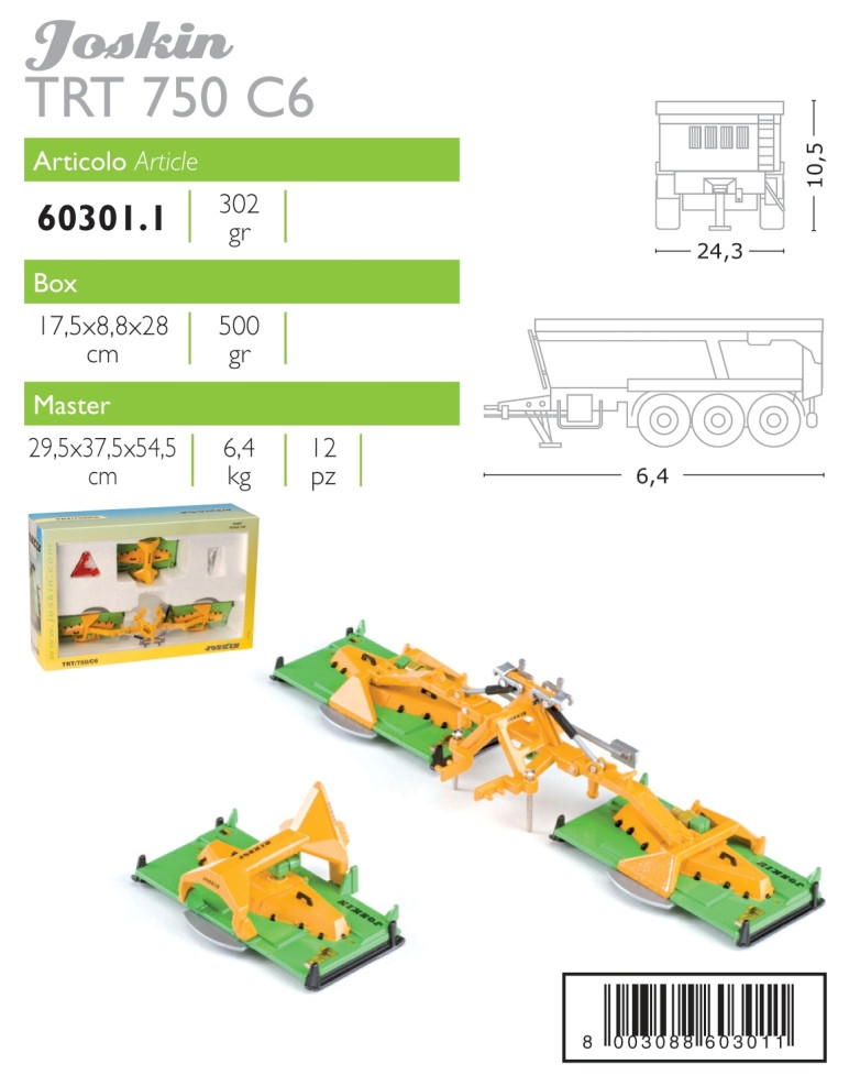 Réplica remolque cisterna JOSKIN vacu-cargo 2400