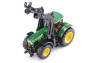 John Deere s čelním nakladačem na klády