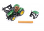 John Deere s čelním nakladačem na klády