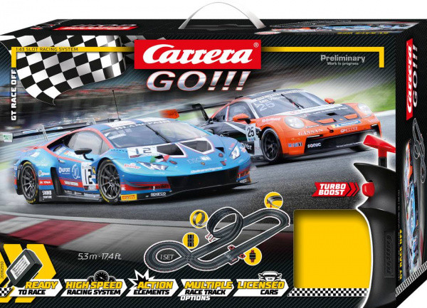 Náhľad produktu - Autodráha Carrera GO!!! – GT Race Off, dĺžka 5,3 m