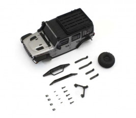 Mini-Z 4x4: Karoséria Jeep Wrangler Unlimited Rubicon MX01 (Silver)