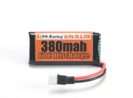 PN Racing LiPo 1S 3.75V 380mAh (60C) Battery