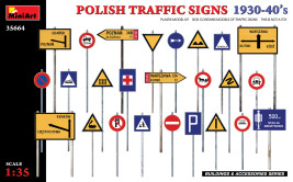 1:35 Polish Traffic Signs 1930–40's (predobjednávka)