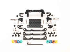 PN Racing Mini-Z V4 MR03/PNR2.5W Double A-Arm Front Suspension (Black)