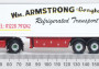 1:76 Scania 143 40ft Fridge Trailer William Armstrong