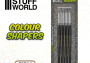 Silikónové štetce Colour Shapers Black Firm, veľkosť 2 (5 ks)