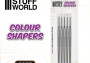 Silikónové štetce Colour Shapers White Soft, veľkosť 0 (5 ks)