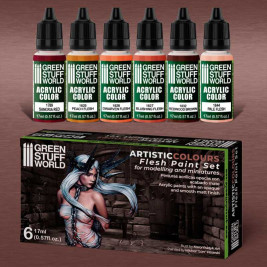 Acrylic Paint Set – Flesh (6× 17 ml)