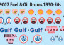 1:48 Fuel & Oil drums 1930-50s (predobjednávka)