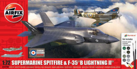 1:72 Spitfire Mk.Vc & F-35B Lightning II, Then and Now (Gift Set)