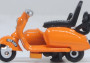 1:76 Scooter & Sidecar Orange
