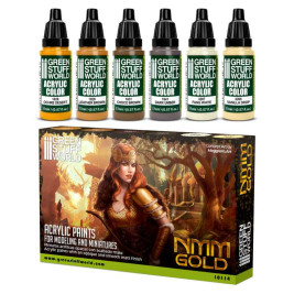 Acrylic Paint Set – NMM Gold (6× 17 ml)