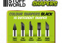 Silikónové štetce Colour Shapers Black Firm Combo, veľkosť 0 & 2 (10 ks)