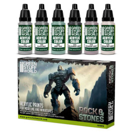 Acrylic Paint Set – Rock & Stones (6× 17 ml)