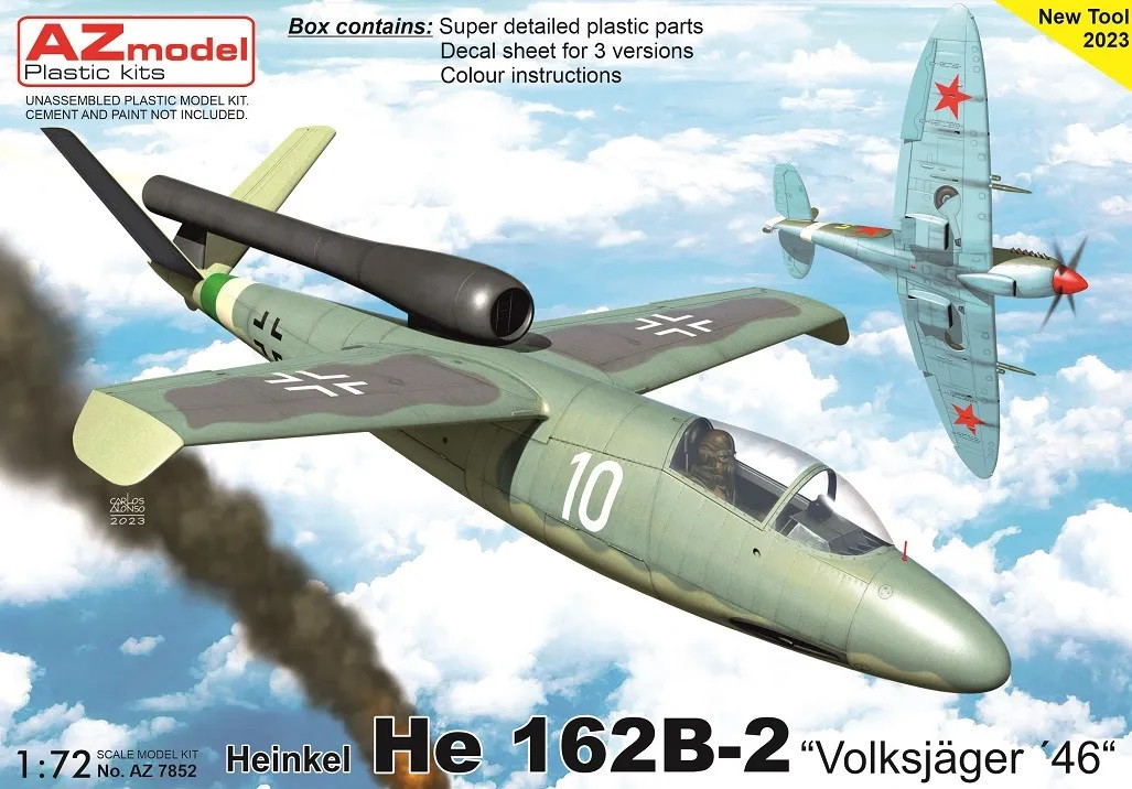 Náhľad produktu - 1:72 Heinkel He 162 B-2 „Volksjäger 46“