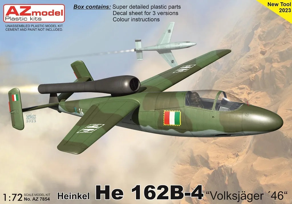 Náhľad produktu - 1:72 Heinkel He 162 B-4 „Volksjäger 46“