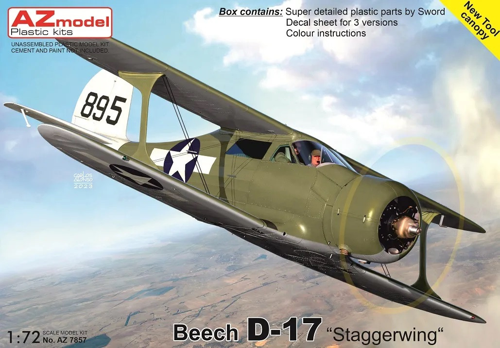 Náhľad produktu - 1:72 Beech D-17 „Staggerwing“