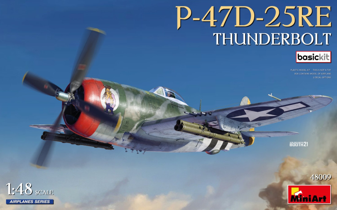 Náhľad produktu - 1:48 Republic P-47D-25RE Thunderbolt (Basic Kit)