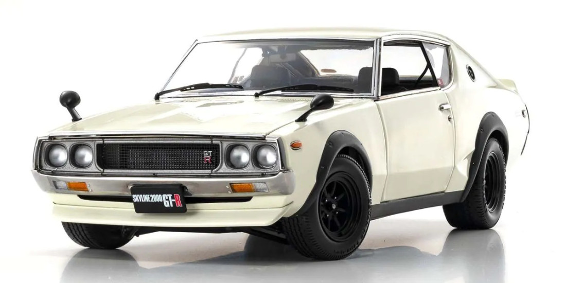 Náhľad produktu - 1:18 Nissan Skyline 2000 GT-R (KPGC110), 1973 (White)