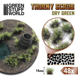 Thorny Scrubs – Dry Green 14mm (48 ks)