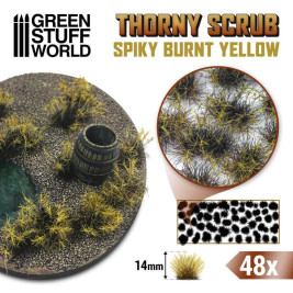Thorny Scrubs – Spiky Burnt Yellow 14mm (48 ks)