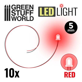 LED dióda červená 5mm (10 ks)