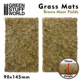 Grass Mat Cutouts – Brown Moor Fields 90x145 mm