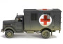 1:32 Kfz.305 Opel Blitz Ambulance, German Army w/ Driver Figure