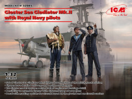 1:32 Gloster Sea Gladiator Mk.II w/ Royal Navy Pilots