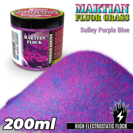Martian Fluor Grass 4–6 mm – modelársky posyp Sulley Purple Blue (200 ml)