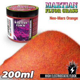 Martian Fluor Grass 4–6 mm – modelársky posyp Neo-Mars Orange (200 ml)